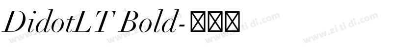 DidotLT Bold字体转换